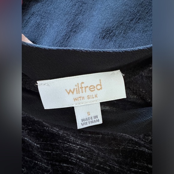 ARITZIA WILFRED Capuchine Silk Block T-Shirt Grey and Black Size Small - Picture 12 of 13